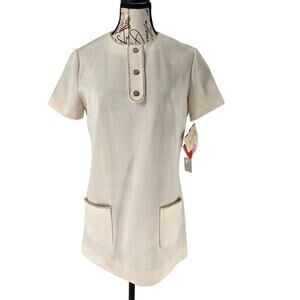 Butte Knit women's Vintage short sleeve shirt dress 60's Sophisticated Retro